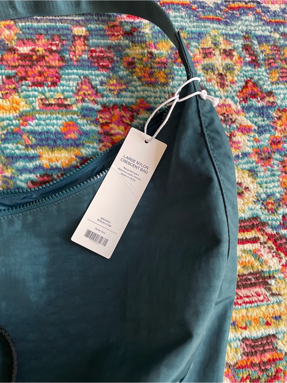 BAGGU LARGE crescent w/tags in DEEP SEA🦕 - Picture 2 of 8